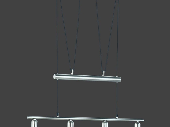 Φωτιστικό Οροφής - Ράγα Stamina 3751041-07 Nickel Trio Lighting Μέταλλο