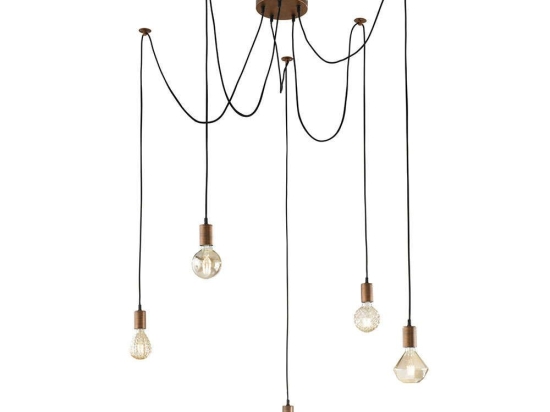 Φωτιστικό Οροφής Cord 310100562 Antique Copper Trio Lighting Μέταλλο