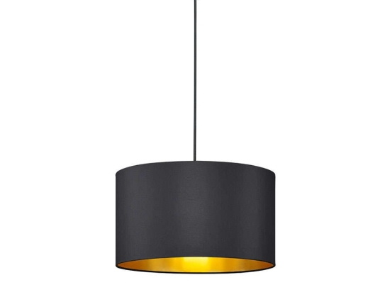 Φωτιστικό Οροφής Hostel 308200179 Ø40x150cm Gold Trio Lighting Μέταλλο,Ύφασμα