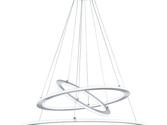 Φωτιστικό Οροφής Led Durban 321910307 Ø80x200cm Nickel Trio Lighting Μέταλλο