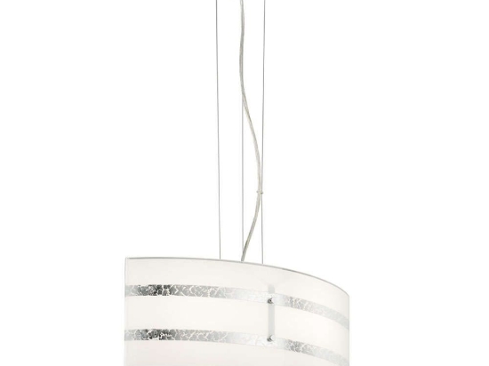 Φωτιστικό Οροφής Nikosia 308700289 50x20x150cm Silver Trio Lighting Μέταλλο,Γυαλί