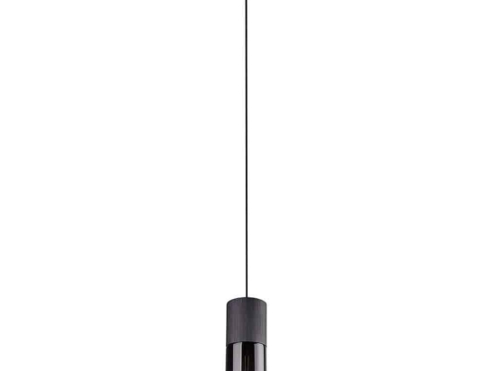 Φωτιστικό Οροφής Robin 310600132 Ø10x150cm Smoke-Black Trio Lighting Μέταλλο,Γυαλί
