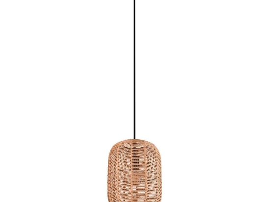 Φωτιστικό Οροφής Runa 303000132 25x150cm 1xE27 40W Black-Natural Trio Lighting