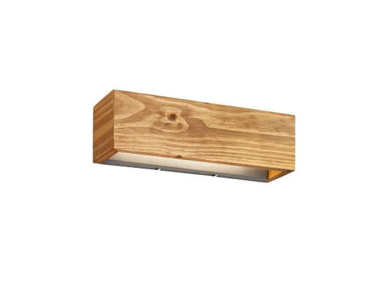 Φωτιστικό Τοίχου - Απλίκα Led Brad 223790130 11x37cm Wood Trio Lighting Μέταλλο,Ξύλο