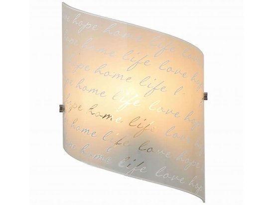 Φωτιστικό Τοίχου - Απλίκα Signa 202500101 20x30cm Decorated White Trio Lighting Μέταλλο,Γυαλί