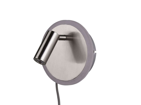 Φωτιστικό Τοίχου-Απλίκα Led Jordan 500Lm, 200Lm 15cm Nickel Mat 229210207 Trio Lighting Μέταλλο