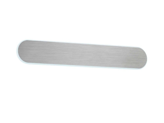 Φωτιστικό Τοίχου-Απλίκα Led Carlo 1800Lm 50x8cm Nickel Mat-White 225272007 Trio Lighting Μέταλλο,Πλαστικό