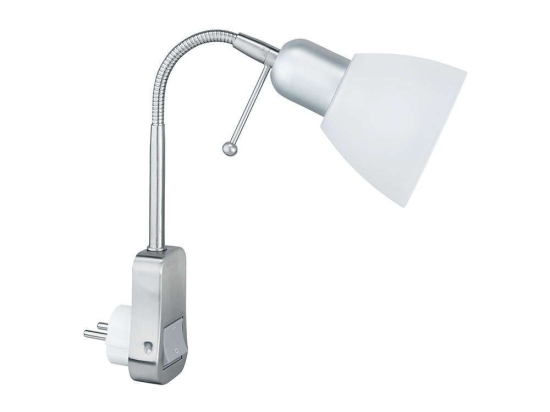 Φωτιστικό Τοίχου-Απλίκα Ligara 6x28cm Nickel Mat-White 8911211-07 Trio Lighting Μέταλλο,Γυαλί