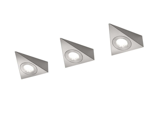 Φωτιστικό Τοίχου-Σποτ Σετ 3Τμχ Ecco 3x200Lm 12x4x11cm Nickel Mat 273370307 Trio Lighting Μέταλλο