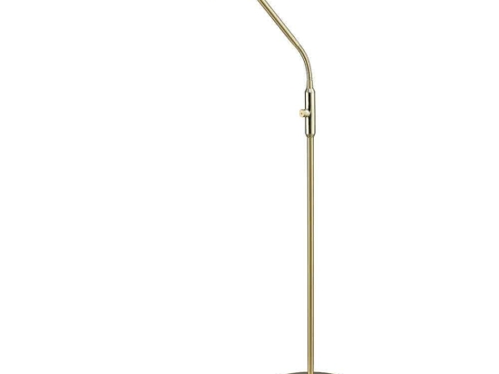 Φωτιστικό Δαπέδου Led Bergamo 1100Lm 50x135cm Brass Mat-White 420910108 Trio Lighting Μέταλλο,Ακρυλικό