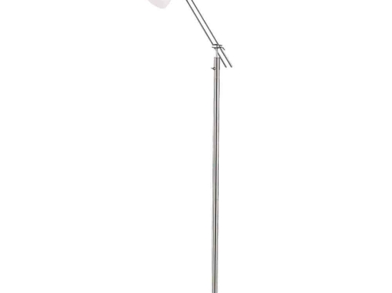 Φωτιστικό Δαπέδου Icaro 22x165x54cm Nickel Mat-White 4035011-07 Trio Lighting Μέταλλο,Γυαλί