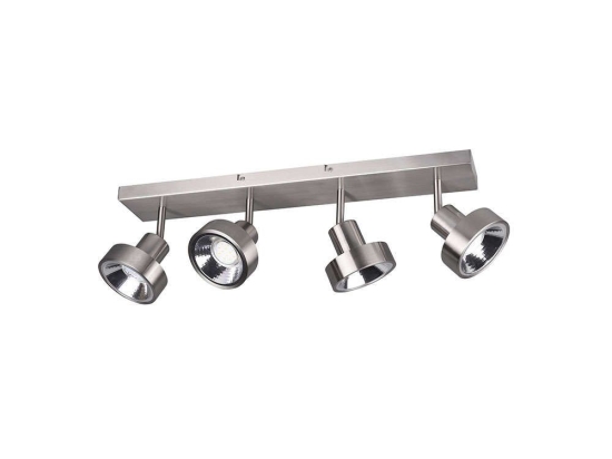 Φωτιστικό Οροφής-Σποτ Leon 60x19x16cm Nickel Mat 800700407 Trio Lighting Μέταλλο