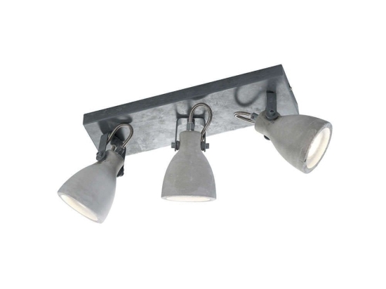 Φωτιστικό Οροφής-Σποτ Concrete 35x18x10cm Concrete Look 802500378 Trio Lighting Τσιμέντο,Μέταλλο
