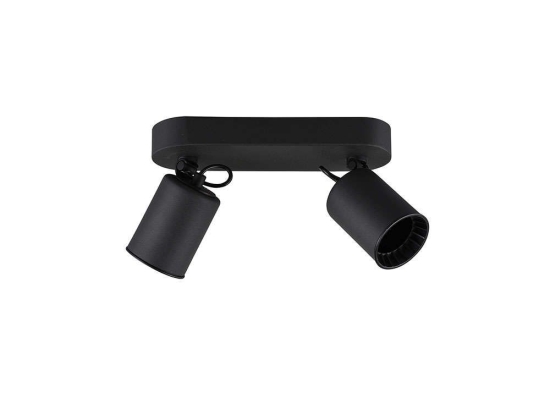 Φωτιστικό Οροφής-Σποτ Pago 24x15x7cm Black Mat-Black 803500232 Trio Lighting Μέταλλο,Πλαστικό