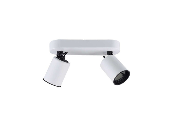 Φωτιστικό Οροφής-Σποτ Pago 24x15x7cm White Mat-Black 803500231 Trio Lighting Μέταλλο,Πλαστικό