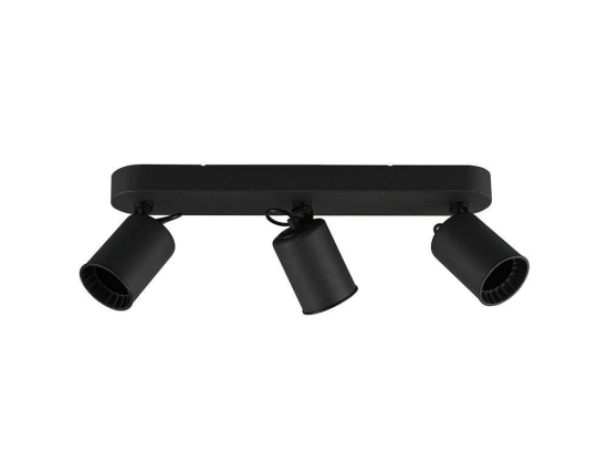Φωτιστικό Οροφής-Σποτ Pago 41x15x7cm Black Mat-Black 803500332 Trio Lighting Μέταλλο,Πλαστικό