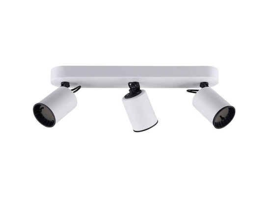 Φωτιστικό Οροφής-Σποτ Pago 41x15x7cm White Mat-Black 803500331 Trio Lighting Μέταλλο,Πλαστικό