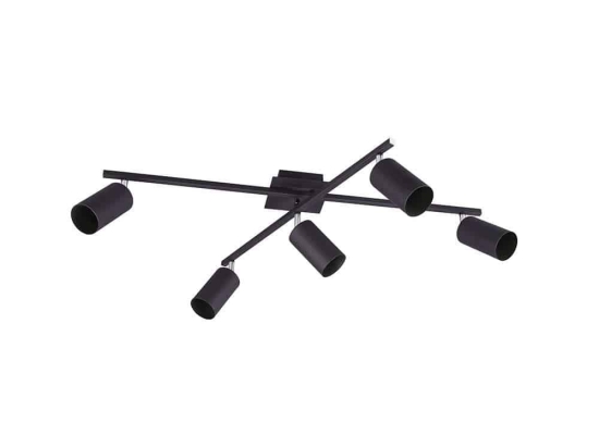 Φωτιστικό Οροφής-Σποτ Marley 77,5x57,5x22,5cm Black Mat 612400532 Trio Lighting Μέταλλο