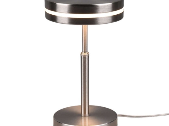 Φωτιστικό Επιτραπέζιο Franklin 526510107 6W Led Φ14cm 25cm Nickel Mat Trio Lighting Μέταλλο