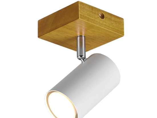 Φωτιστικό Τοίχου - Απλίκα Marley 812400131 1xGU10 15W 12x9cm White Mat Trio Lighting Μέταλλο,Ξύλο