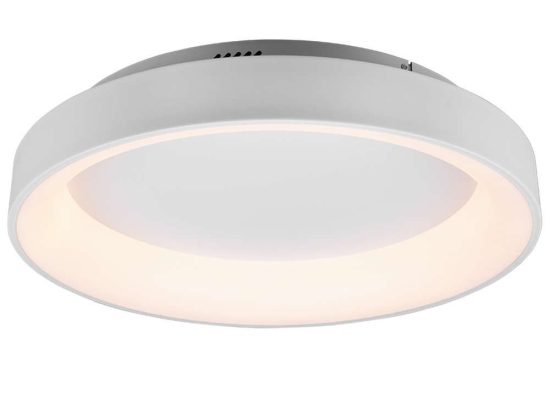 Φωτιστικό Οροφής - Πλαφονιέρα Girona 671290131 48W Led Φ60cm 12cm White Mat Trio Lighting Μέταλλο