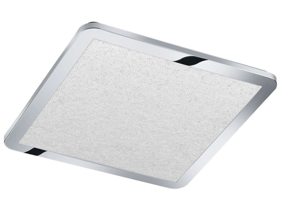 Φωτιστικό Οροφής - Πλαφονιέρα Cinzia 686512406 20W Led 40x40x3cm Chrome Trio Lighting Πλαστικό