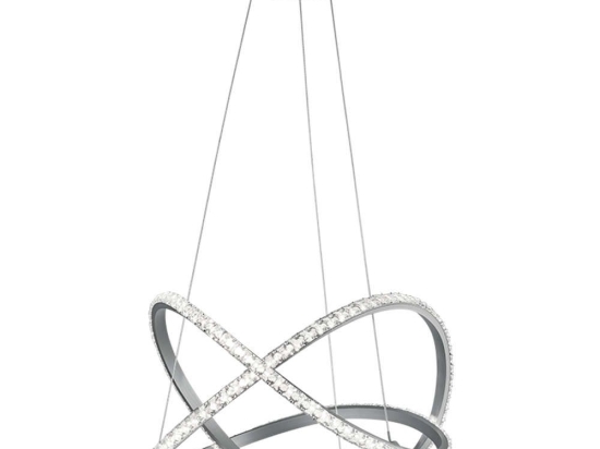Φωτιστικό Οροφής Rubin R32021105 1xLed 26W Φ50cm 150cm Silver RL Lighting Μέταλλο