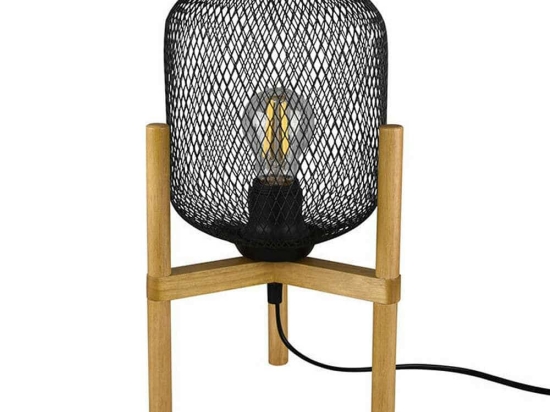 Φωτιστικό Επιτραπέζιο Calimero R50561032 1xE27 40W Φ22cm 37cm Black Mat RL Lighting Μέταλλο