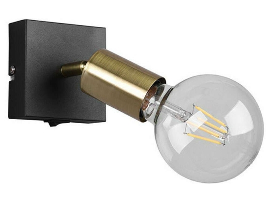 Φωτιστικό Οροφής - Σποτ Vannes R80181708 1xE27 10W 9x11cm Brass Mat RL Lighting Μέταλλο