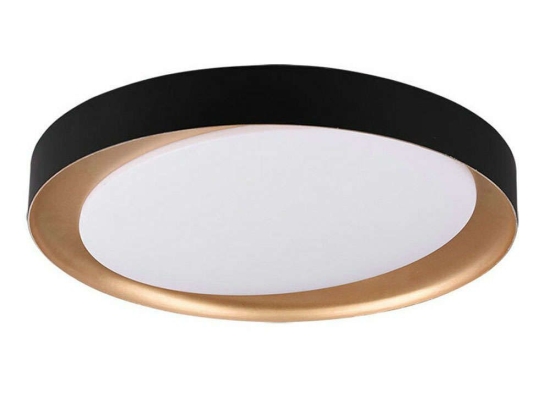 Φωτιστικό Οροφής - Πλαφονιέρα Zeta R62712402 24W Led Φ48cm 7cm Black RL Lighting Πλαστικό