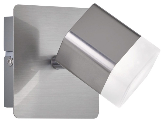 Φωτιστικό Τοίχου - Απλίκα Roubaix R82151107 4W Led 10x10x11cm Nickel Mat RL Lighting Μέταλλο