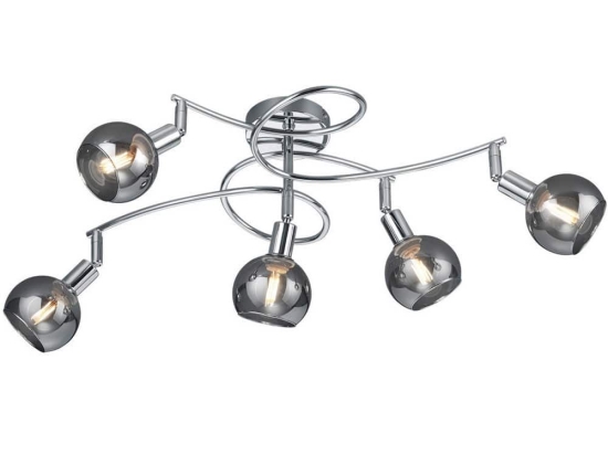 Φωτιστικό Οροφής - Σποτ Brest R60595006 5xE14 28W 33x65x27cm Chrome RL Lighting