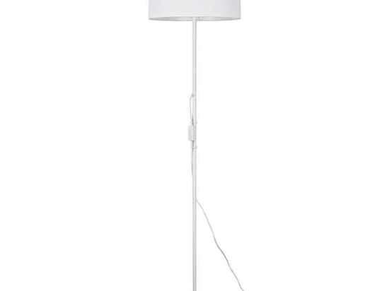 Φωτιστικό Δαπέδου Tarkin R40131001 1xE27 42W Φ36cm 160cm White RL Lighting Μέταλλο,Ύφασμα