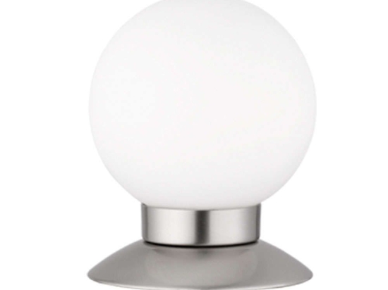 Φωτιστικό Επιτραπέζιο Princess R52551907 3W Led Φ10cm 13cm Nickel Mat RL Lighting Μέταλλο,Γυαλί