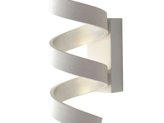 Φωτιστικό Τοίχου - Απλίκα Helix LED-HELIX-AP3C BCO 9W Led 13,5x26cm White-Silver Luce Ambiente Desig Αλουμίνιο