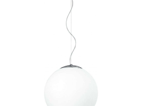 Φωτιστικό Οροφής City I-LAMPD/S35 BCO 1xE27 Led Φ35cm 100cm White Luce Ambiente Design Γυαλί