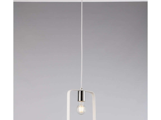 Φωτιστικό Οροφής Smith I-SMITH-S1-BCO 1xE27 19,5x150cm White Luce Ambiente Design Μέταλλο
