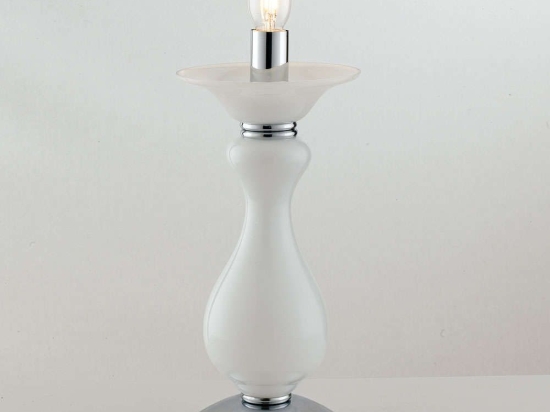 Φωτιστικό Επιτραπέζιο Soffio I-SOFFIO/LUME 1xE14  Φ15cm 36cm White Luce Ambiente Design