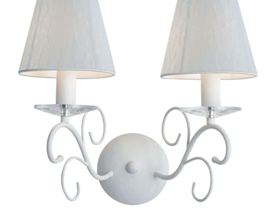 Φωτιστικό Τοίχου - Απλίκα Perla I-PERLA/AP2 2xE14 38x33cm White Luce Ambiente Design Μέταλλο
