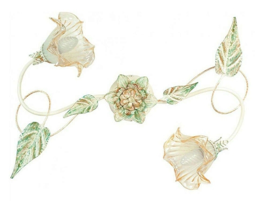 Φωτιστικό Οροφής - Πλαφονιέρα Primavera I-PRIMAVERA/PL2 2xE14 40x65cm Ivory Luce Ambiente Design