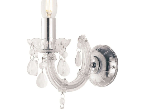 Φωτιστικό Τοίχου - Απλίκα Houston I-HOUSTON-AP TR 1xE14 22x21cm Clear Luce Ambiente Design