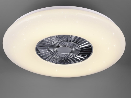 Ανεμιστήρας Οροφής Visby R62402906 Με Φως Led 3000 - 6500Κ Και Τηλεχειριστήριο D75x21cm White RL Lighting Διάμετρος 75cm
