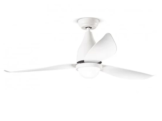 Ανεμιστήρας Οροφής Lula 7168 B CT Με Φως Led 3000K 4000K 6000K Και Τηλεχειριστήριο D132x38cm White Perenz Διάμετρος 132cm