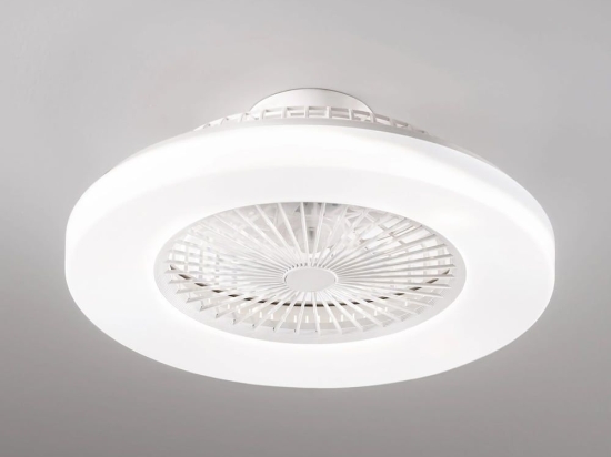 Ανεμιστήρας Οροφής Ring 7174 B CT Με Φως Led 3000K 4000K 6000K Και Τηλεχειριστήριο D58x20cm White Perenz Διάμετρος 58cm