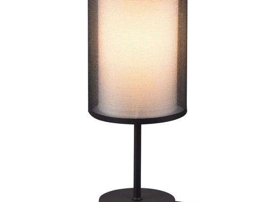 Φωτιστικό Επιτραπέζιο Burton 511400132 12x28cm 1xE14 28W Black Trio Lighting