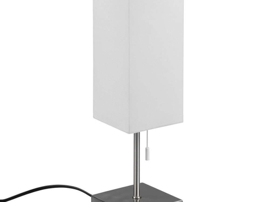 Φωτιστικό Επιτραπέζιο Ole R51061007 10x10x35cm 1xE27 25W Nickel-White RL Lighting