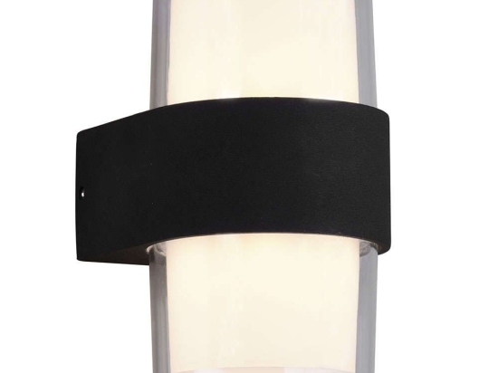 Φωτιστικό Τοίχου - Απλίκα Molina R22052142 9x13cm 2xLed 550Lm 4,6W Black-White RL Lighting