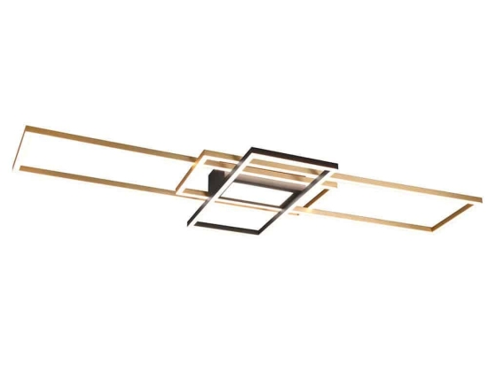 Φωτιστικό Οροφής - Πλαφονιέρα Irvine 620010408 105x42x6cm Dim Led 7100Lm 60W Brass-Black Trio Lighti