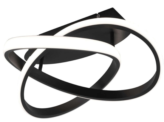 Φωτιστικό Οροφής - Πλαφονιέρα Course R62051432 Φ45x18cm Dim Led 2400Lm 18W Black-White RL Lighting