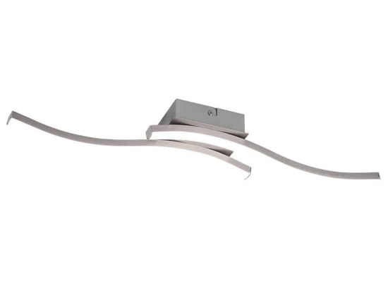 Φωτιστικό Οροφής - Πλαφονιέρα Route R62472407 56x9x7cm 2xLed 600Lm 5W 4000K Nickel-White RL Lighting